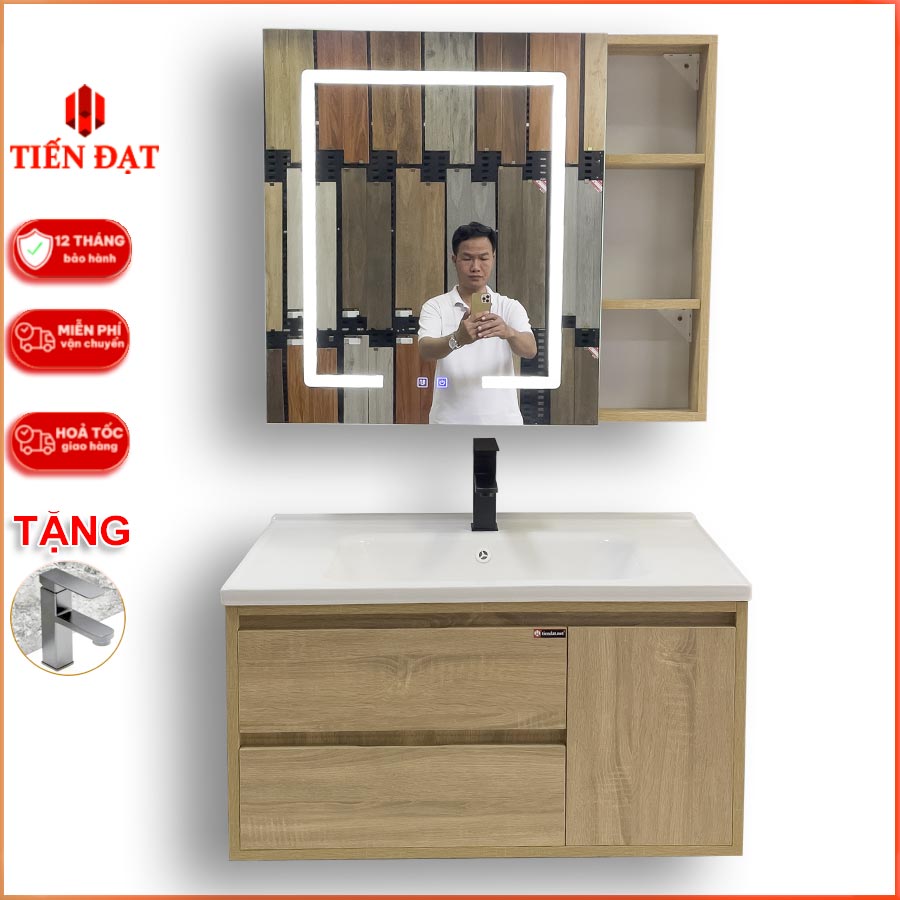 Bộ Tủ Lavabo Phòng Tắm PVC Cao Cấp Tiến Đạt SD01