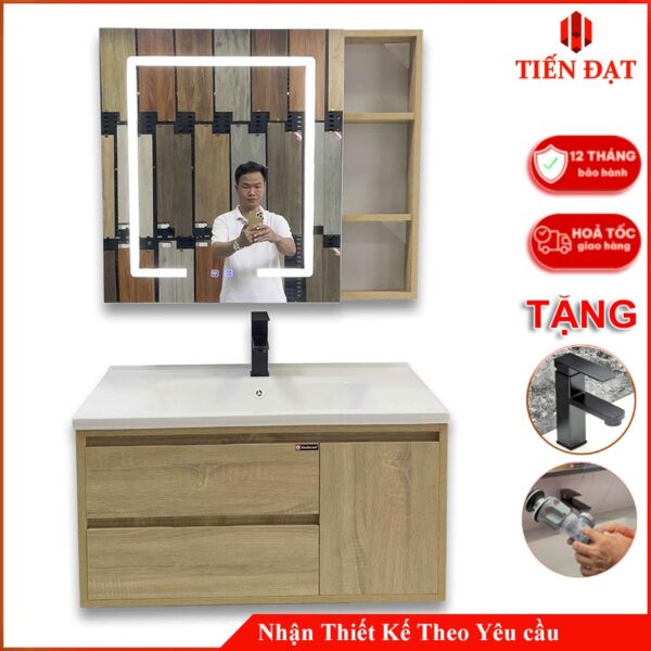 Bộ Tủ Lavabo Phòng Tắm PVC Cao Cấp Tiến Đạt SD01